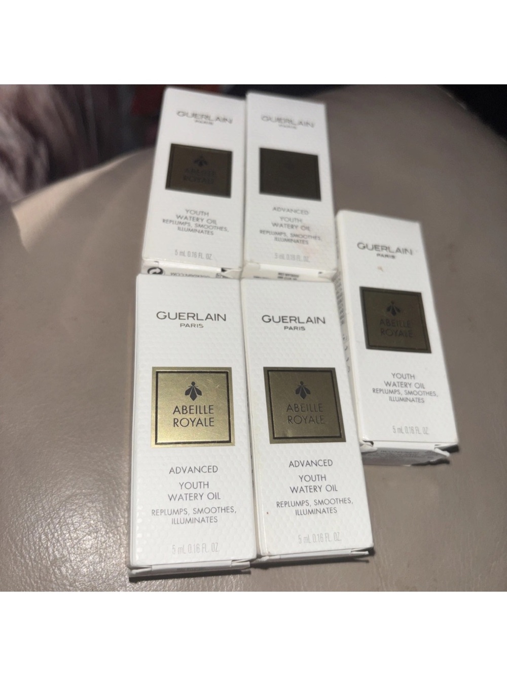 Lot of Guerlain Abeille Royale Advanced Youth Watery Oil 5ml ea Travel Size.